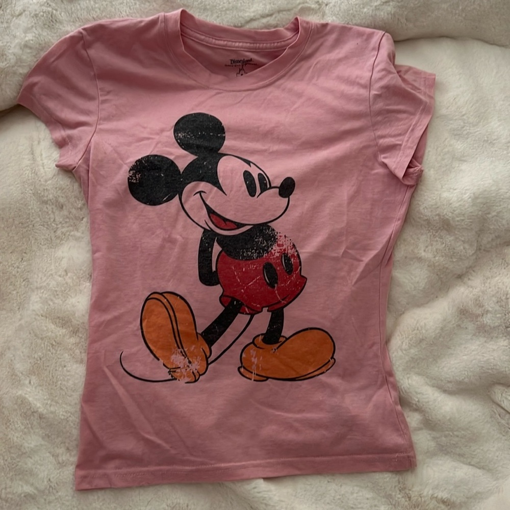 Disneyland Medium Pink Mickey Short Sleeve T-Shirt